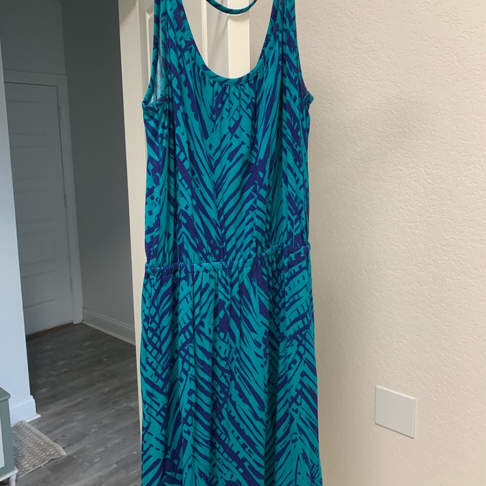 Tropical Banana Republic knee length dress